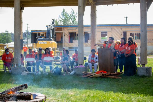June 30, 2021
Lower Post, BC

British Columbia, Yukon, Canada, the Kaska Nation, and Indigenous peoples from across the north came together to witness the ceremonial demolition of the Lower Post Residential School.