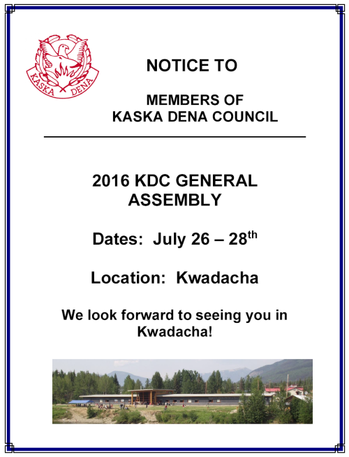 KDC General Assembly 2016 poster